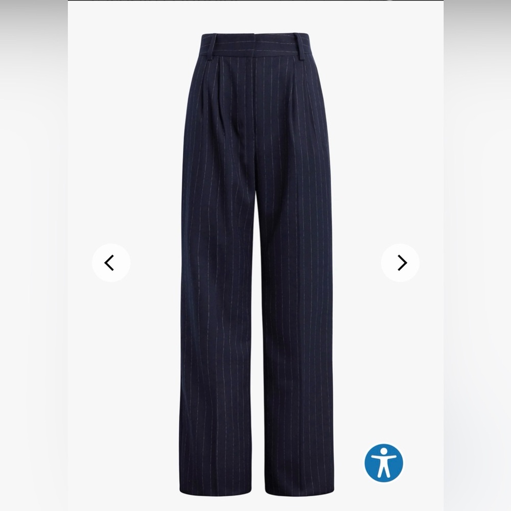 Favorite Daughter Everyone’s Favorite Trouser in Navy Pinstripe
